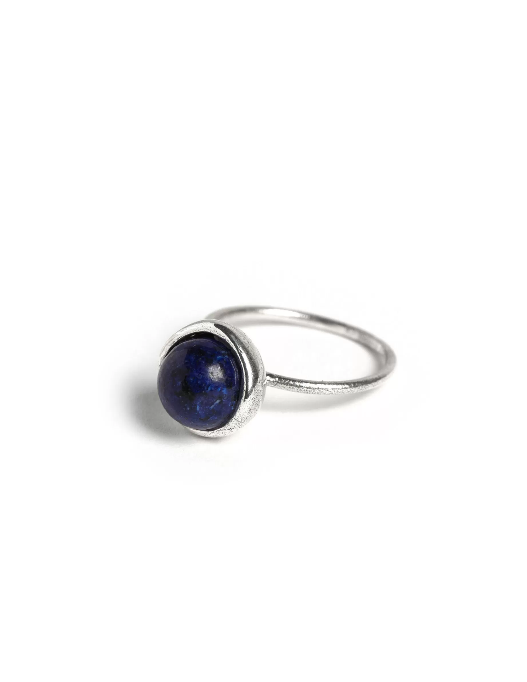 Clearance NÍCOLI ANILLO ESFERA PLATEADO LAPISLAZULI Azulesoscuros