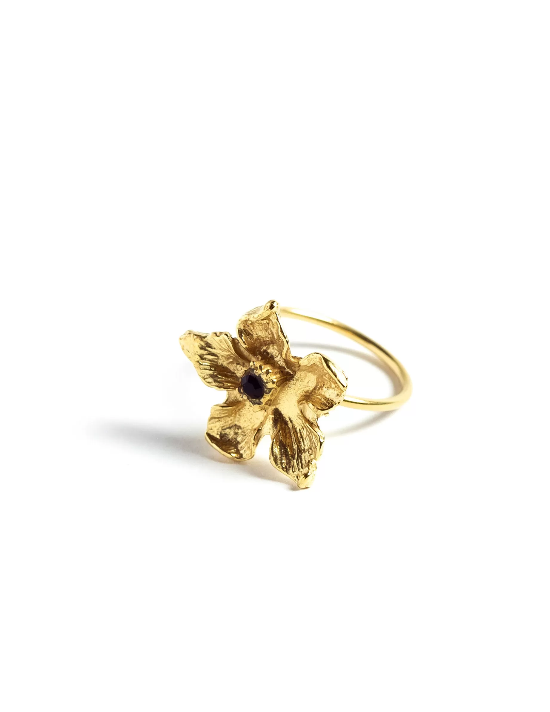 Shop NÍCOLI ANILLO FLOR CRISTAL DORADO Dorados