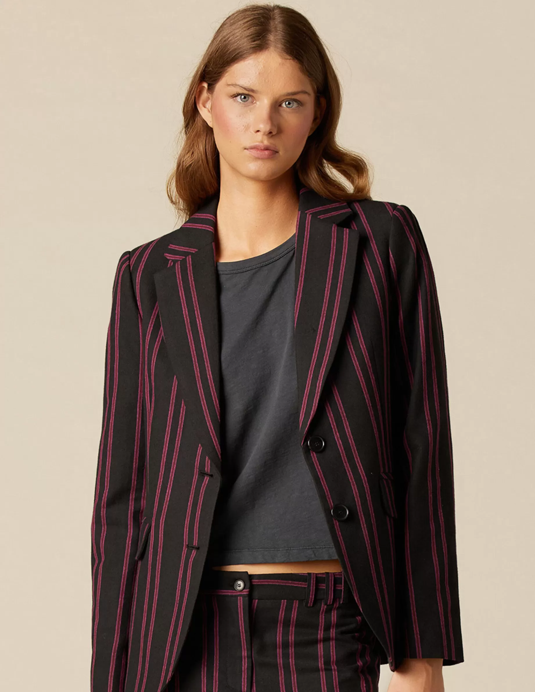 Outlet NÍCOLI BLAZER NEGRO RAYA Mora