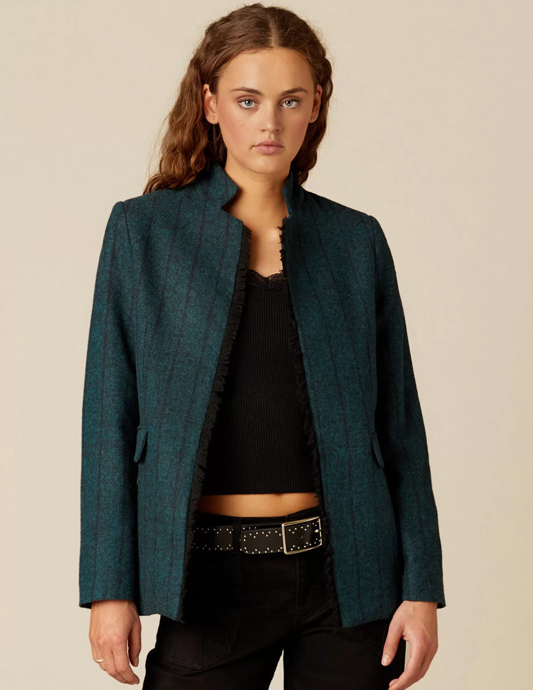 Outlet NÍCOLI BLAZER VERDE RAYA Verdesoscuros