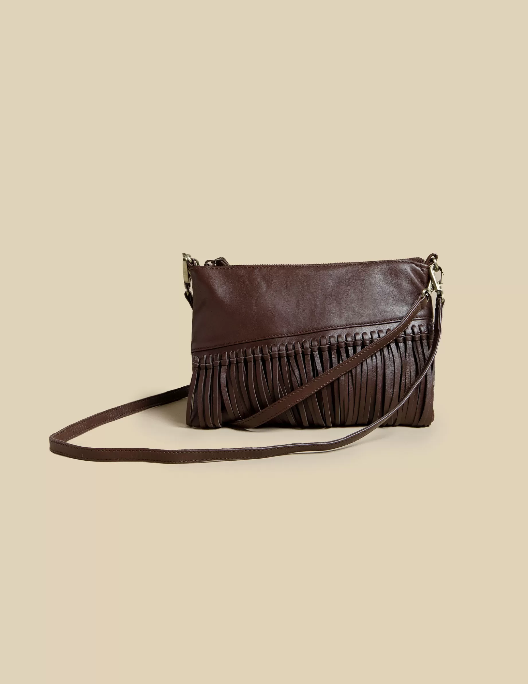 Best Sale NÍCOLI BOLSO FLECOS MARRON Marrones