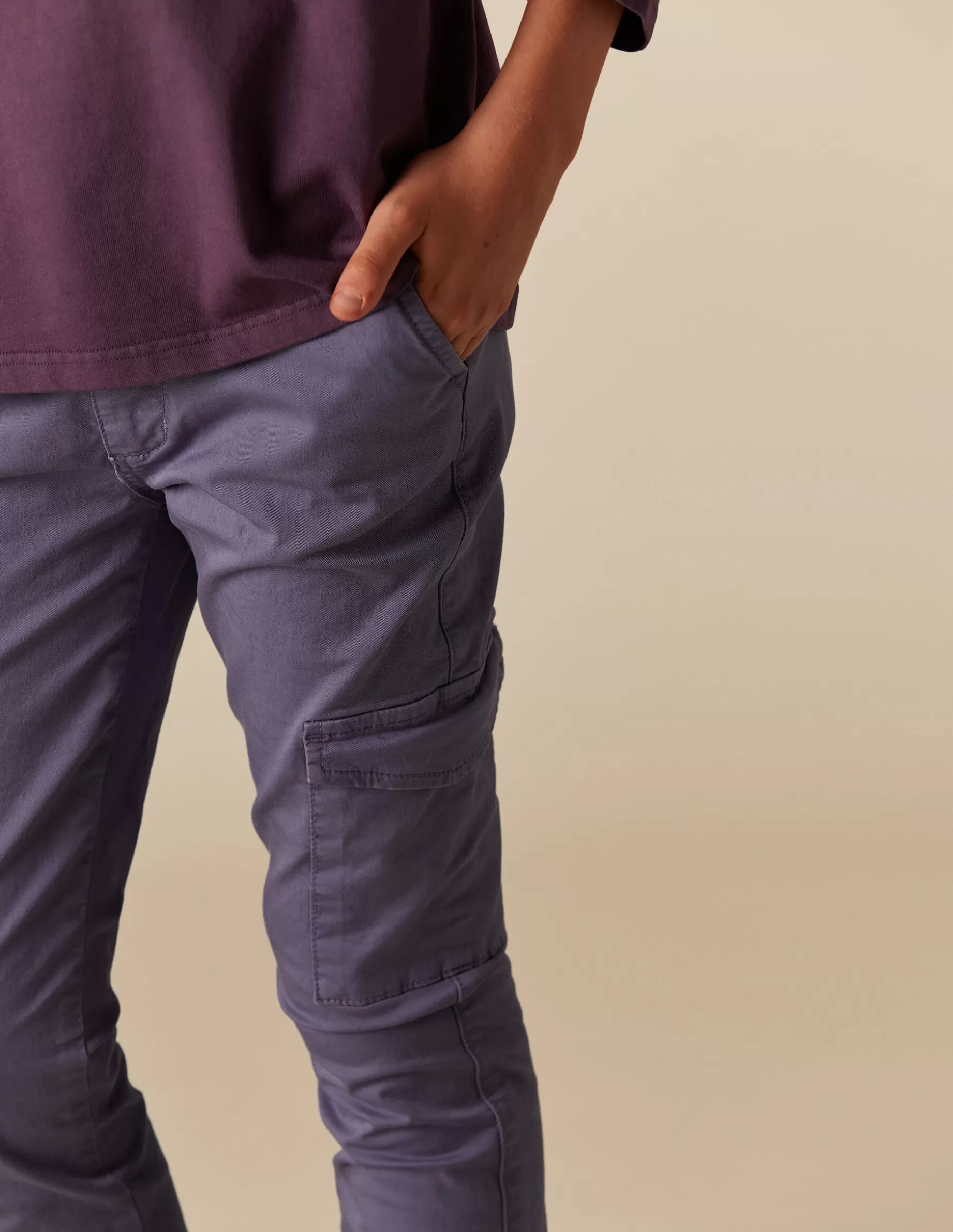 Fashion NÍCOLI PANTALÓN CARGO LARGO AZUL Azules